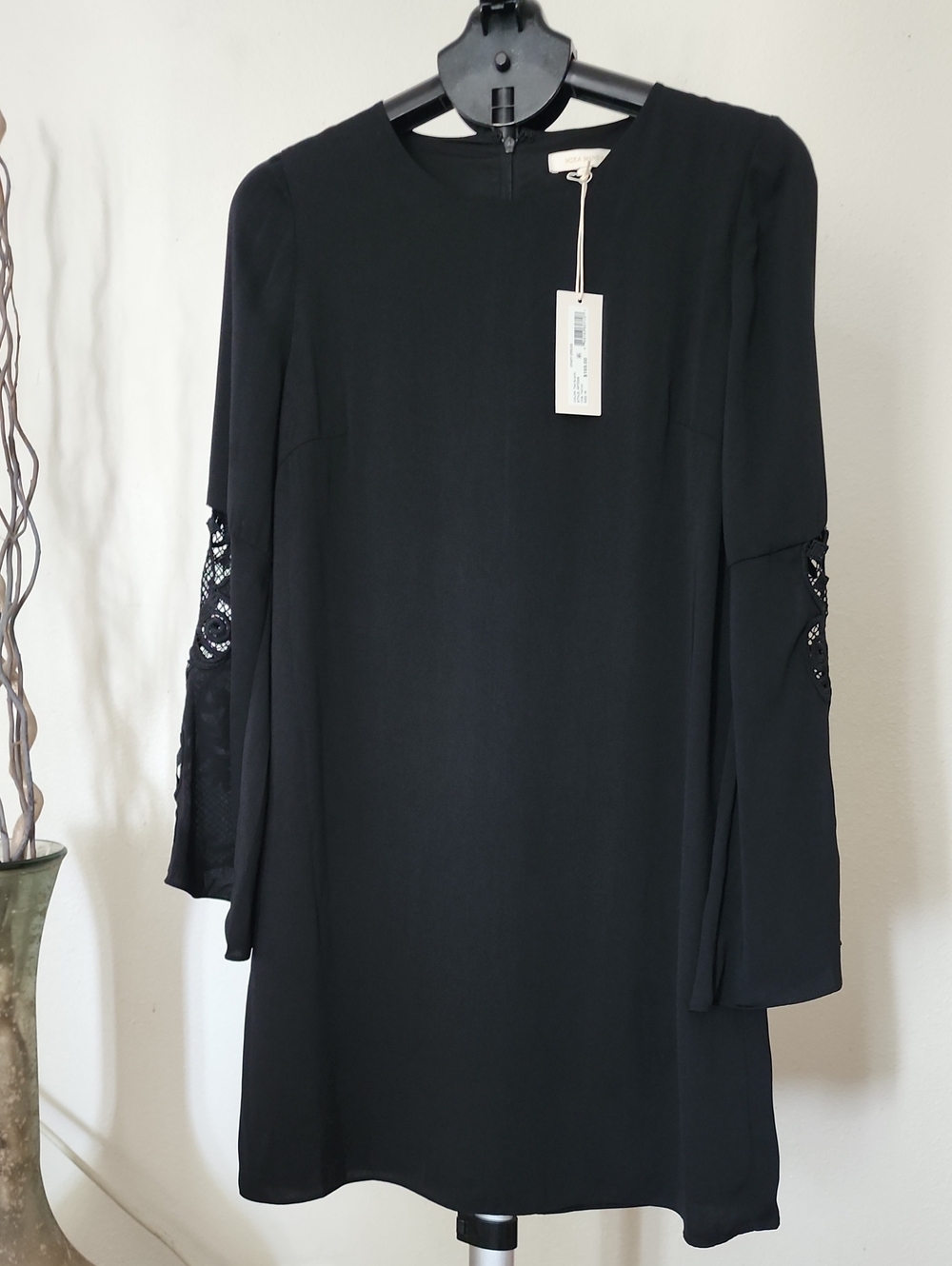 Mika Mendel Elegant Black Long Sleeve Dress